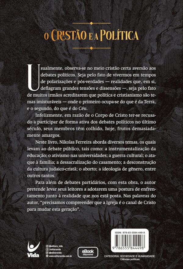 O Cristão e a Política | Nikolas Ferreira | Capa Brochura - Image 2