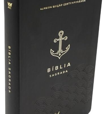 Bíblia AEC | Letra Grande | Capa Preta Âncora