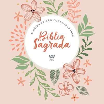 Bíblia AEC | Letra Gigante | Salmão Flores