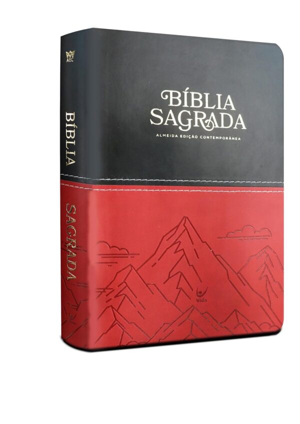 Bíblia AEC | Letra Gigante | Preto e Vermelho Montanhas