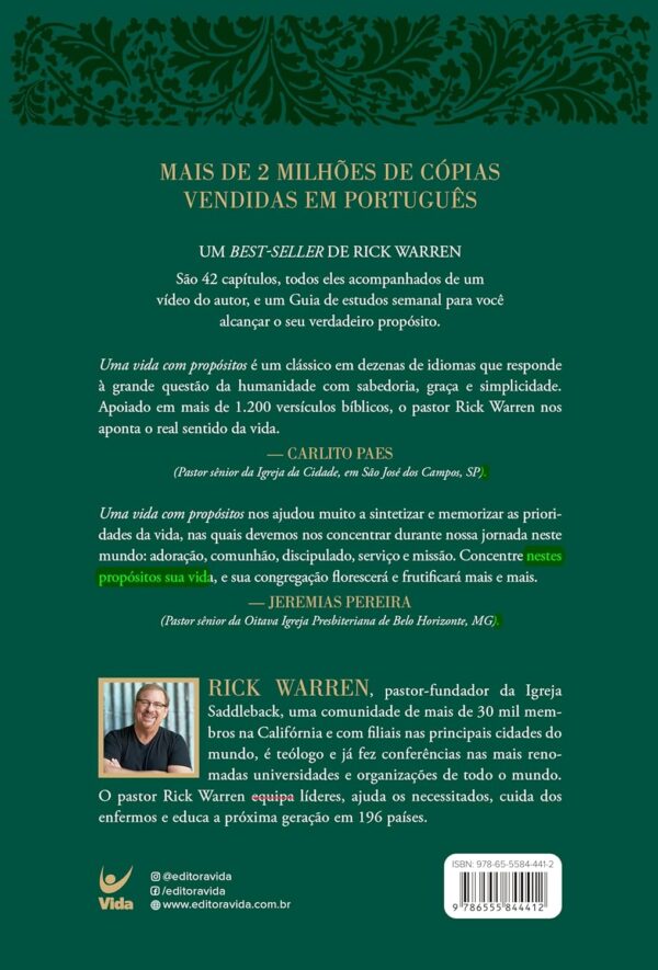 Uma Vida com Propósitos: Para que Estou na Terra? | Edição de luxo | Rick Warren - Image 2